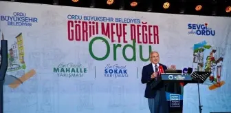 Ordu'da 'En Güzel Mahalle, En Güzel Sokak ve En Güzel Balkon' Yarışmasının Ödül Töreni Gerçekleşti