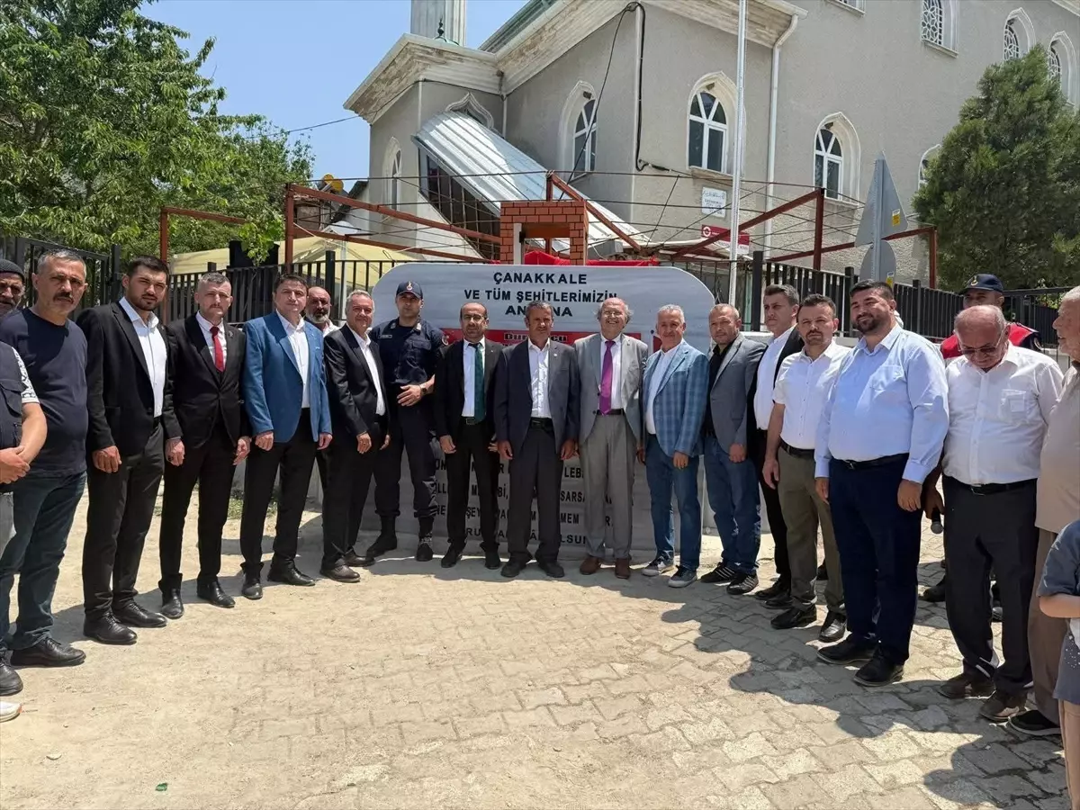 Orhaneli ilçesinde şehitlik anıtı açıldı
