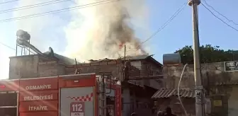 Osmaniye'de İki Katlı Binada Yangın Çıktı
