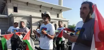 Osmaniye'de 'Kudüs-Gazze-Mavi Marmara' temalı bisiklet turu yapıldı