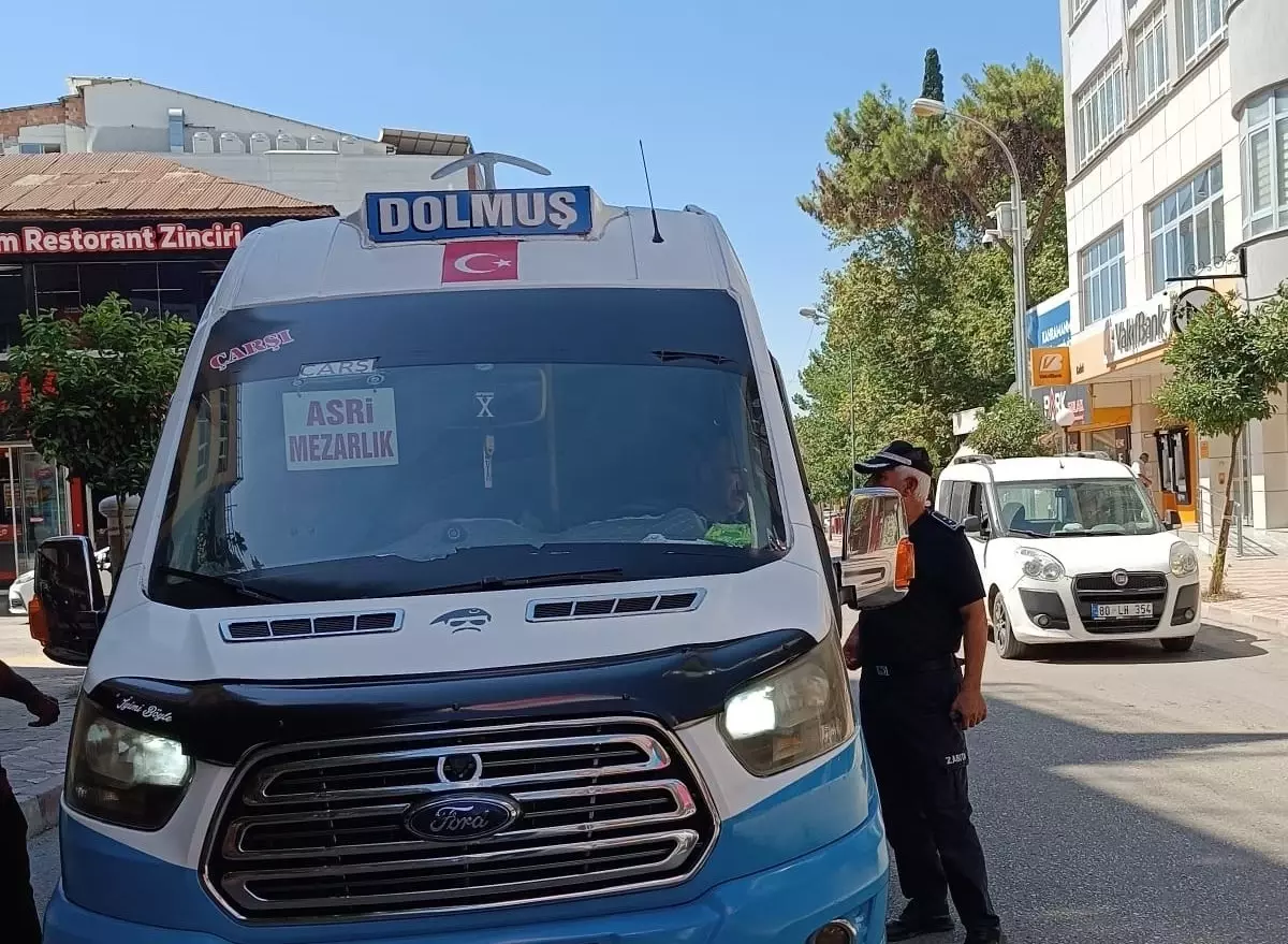 Kadirli'de Zabıta Ekiplerinden Toplu Taşıma Denetimi