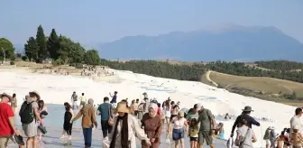 Pamukkale'de Kurban Bayramı Yoğunluğu