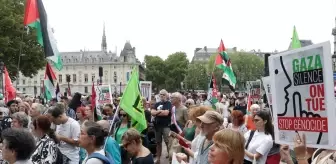 Paris'te Gazze İçin Destek Mitingi Düzenlendi