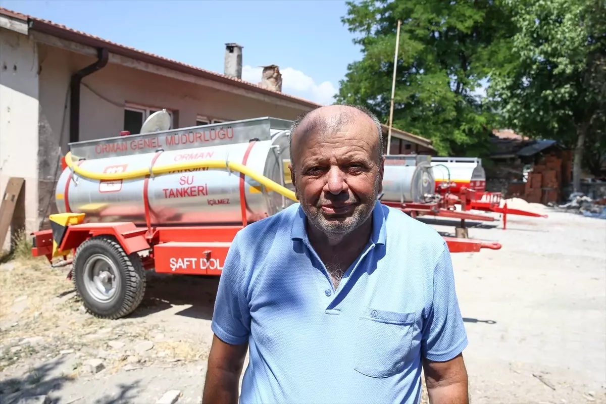 Bursa'da Çiftçiden Örnek Dayanışma: Yangınla Mücadele İçin Tanker Bağışladı