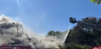 Pendik'te İSKİ Arıtma Tesisinde Yangın Çıktı