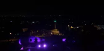 Prusias ad Hypium Antik Kenti, Halk Sağlığı Haftası'nda Mor Işıkla Aydınlatıldı