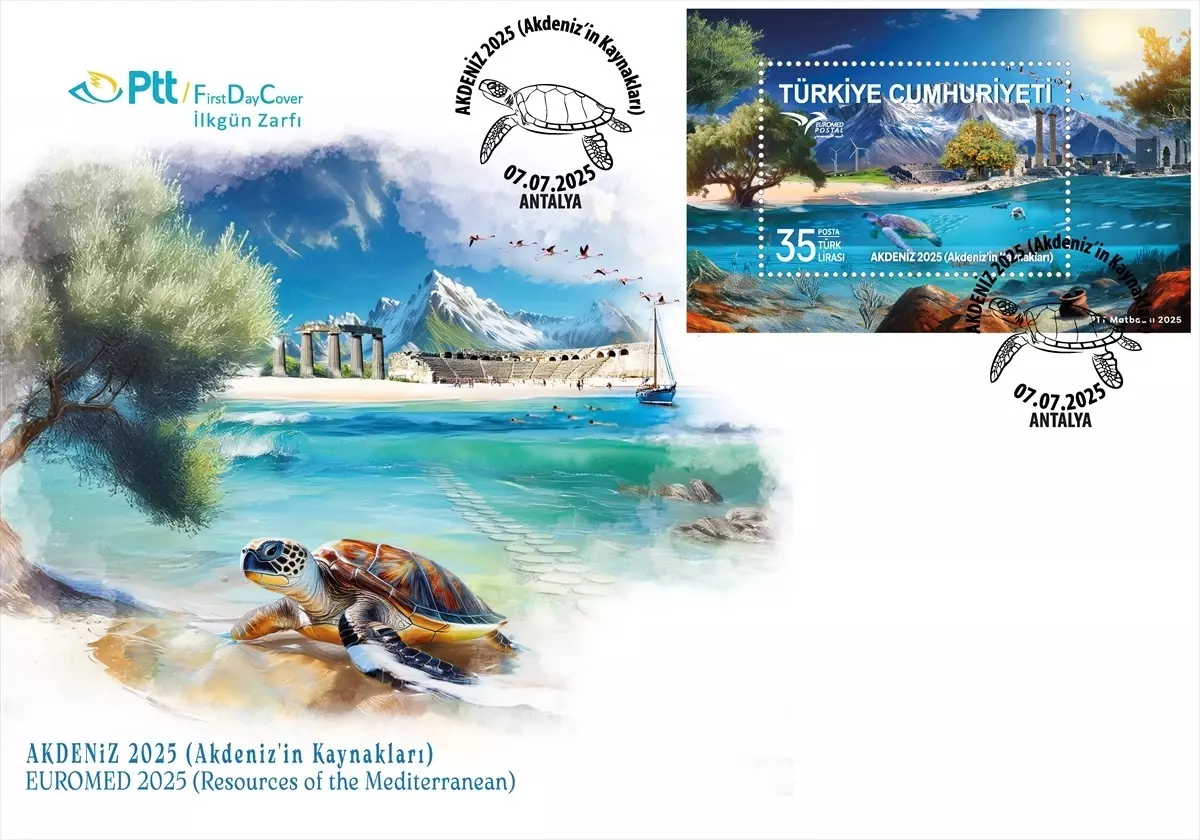 PTT'den 'AKDENİZ 2025' Konulu Anma Pulu ve İlk Gün Zarfı
