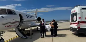 Rize'de bir hasta ambulans uçakla Ankara'ya nakledildi