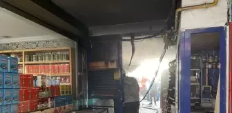Rize'de İş Hanında Yangın Çıktı