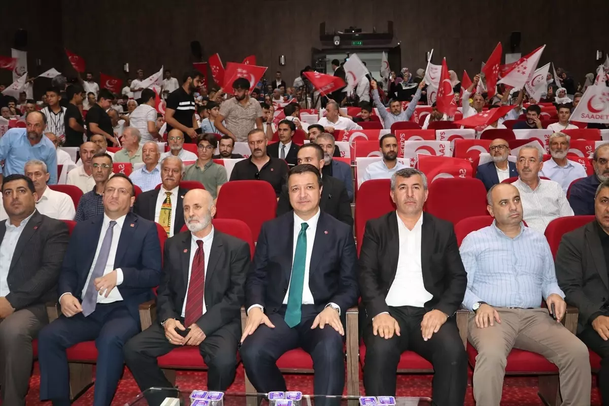 Saadet Partisi Genel Başkanı Mahmut Arıkan, Batman'da Terörsüz Türkiye Vurgusu Yaptı