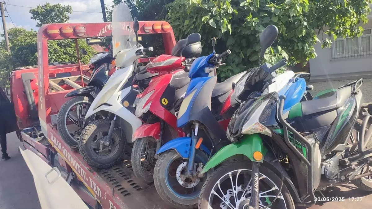 Sakarya'da Motosiklet Denetimlerinde 1959 Sürücüye Ceza