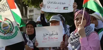 Şam'da Gazze Ablukası Protestosu