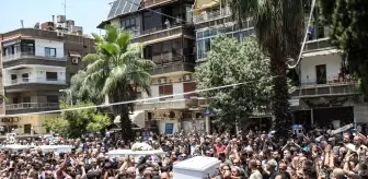 Şam'da Terör Saldırısında Hayatını Kaybedenler İçin Cenaze Töreni Düzenlendi