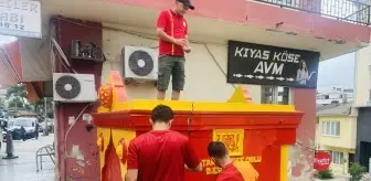 Gerze'de Şampiyon Çeşme Galatasaray Renklerine Büründü
