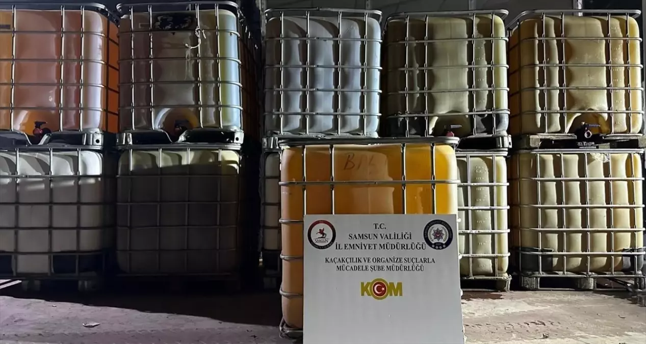 Samsun Bafra'da Kaçak Akaryakıt Operasyonu: 11 Bin Litre Ele Geçirildi