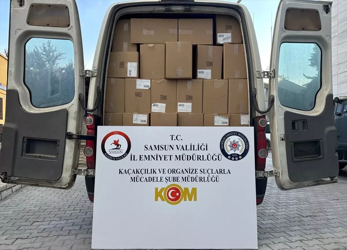 Samsun'da Kaçak Makaron Operasyonu: 2 Milyon 260 Bin Ele Geçirildi