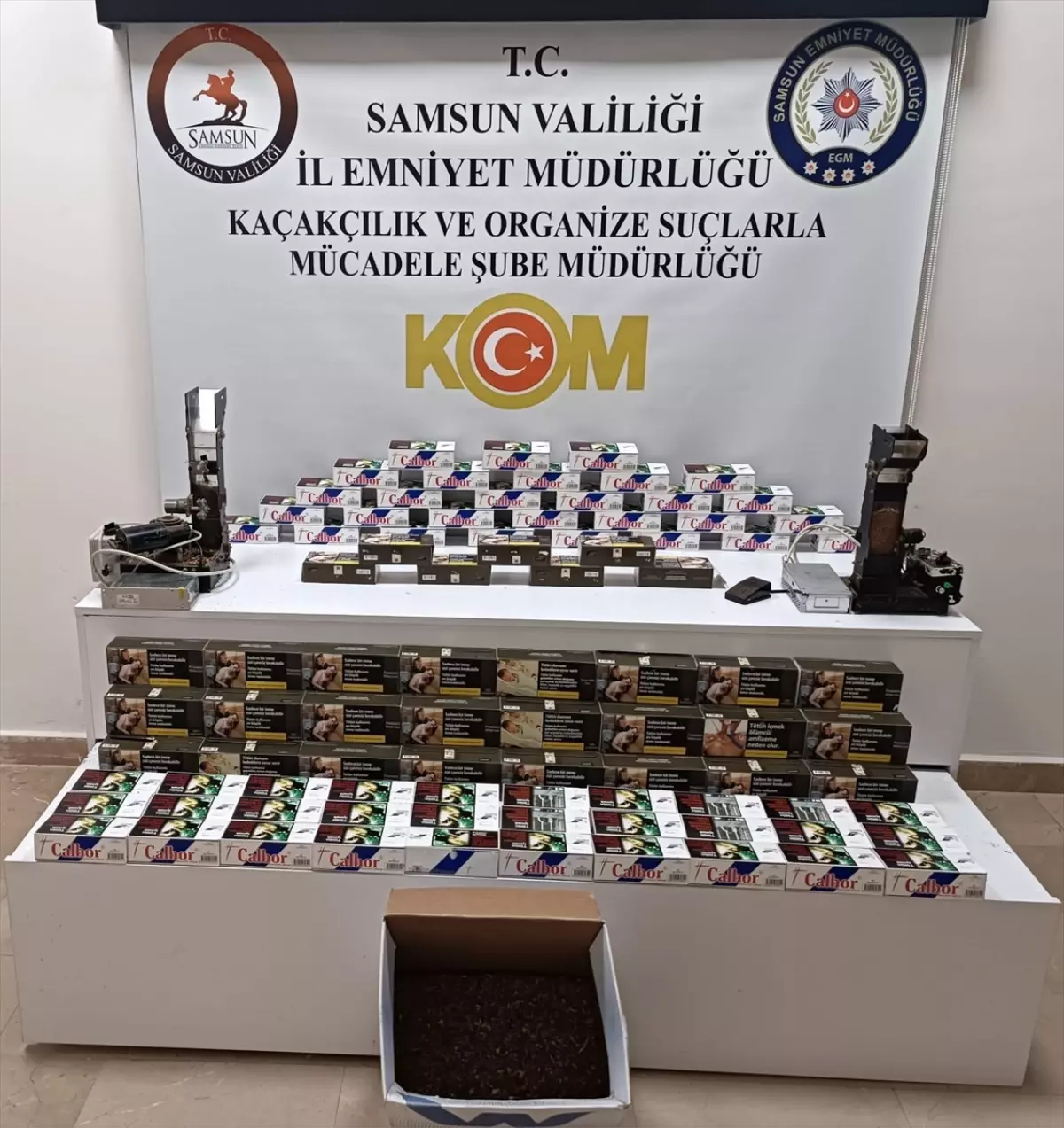 Samsun'da Kaçak Sigara Operasyonu: 23 Bin Makaron Ele Geçirildi