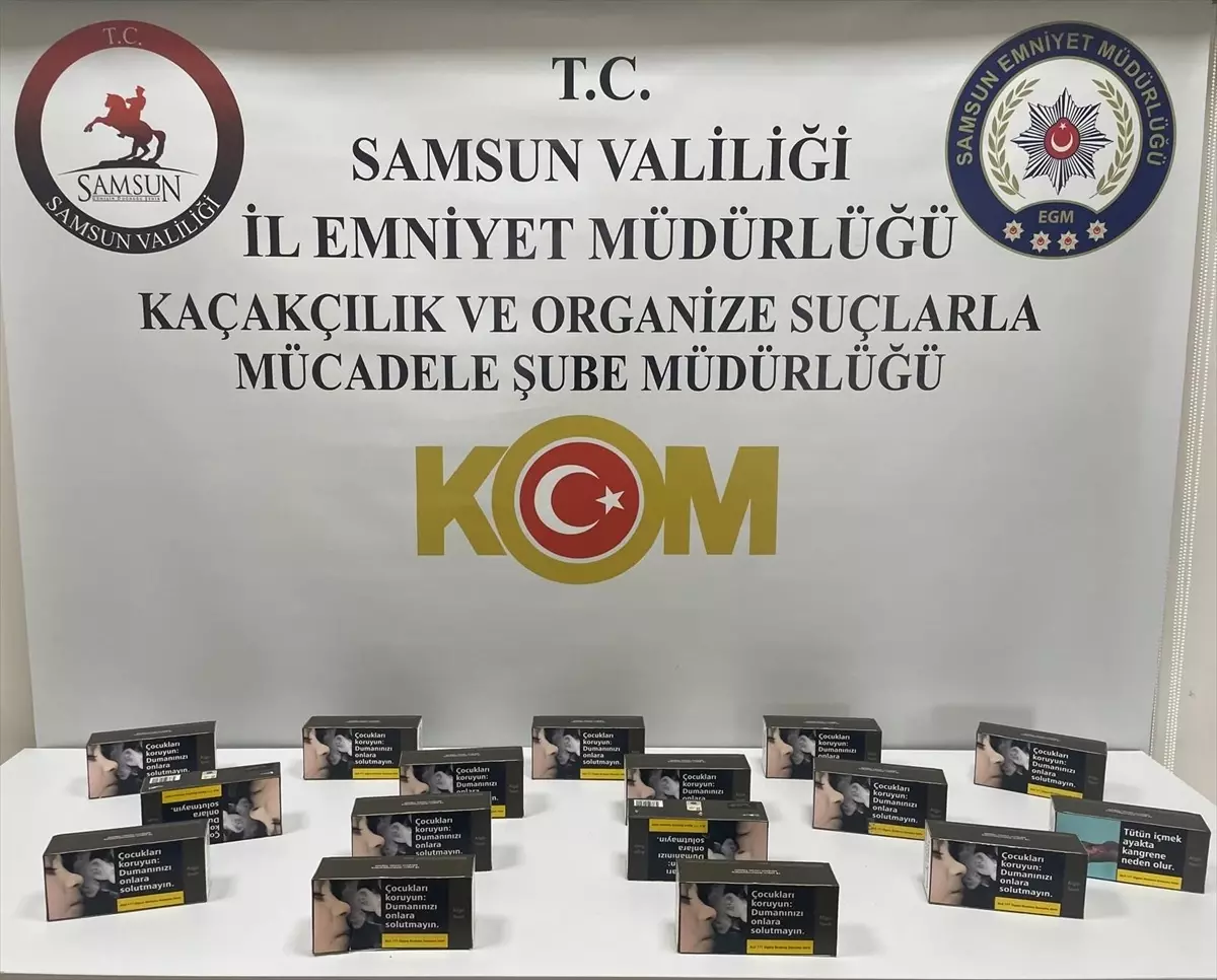 Samsun'da Kaçak Makaron Operasyonu: 3 Bin 200 Ele Geçirildi