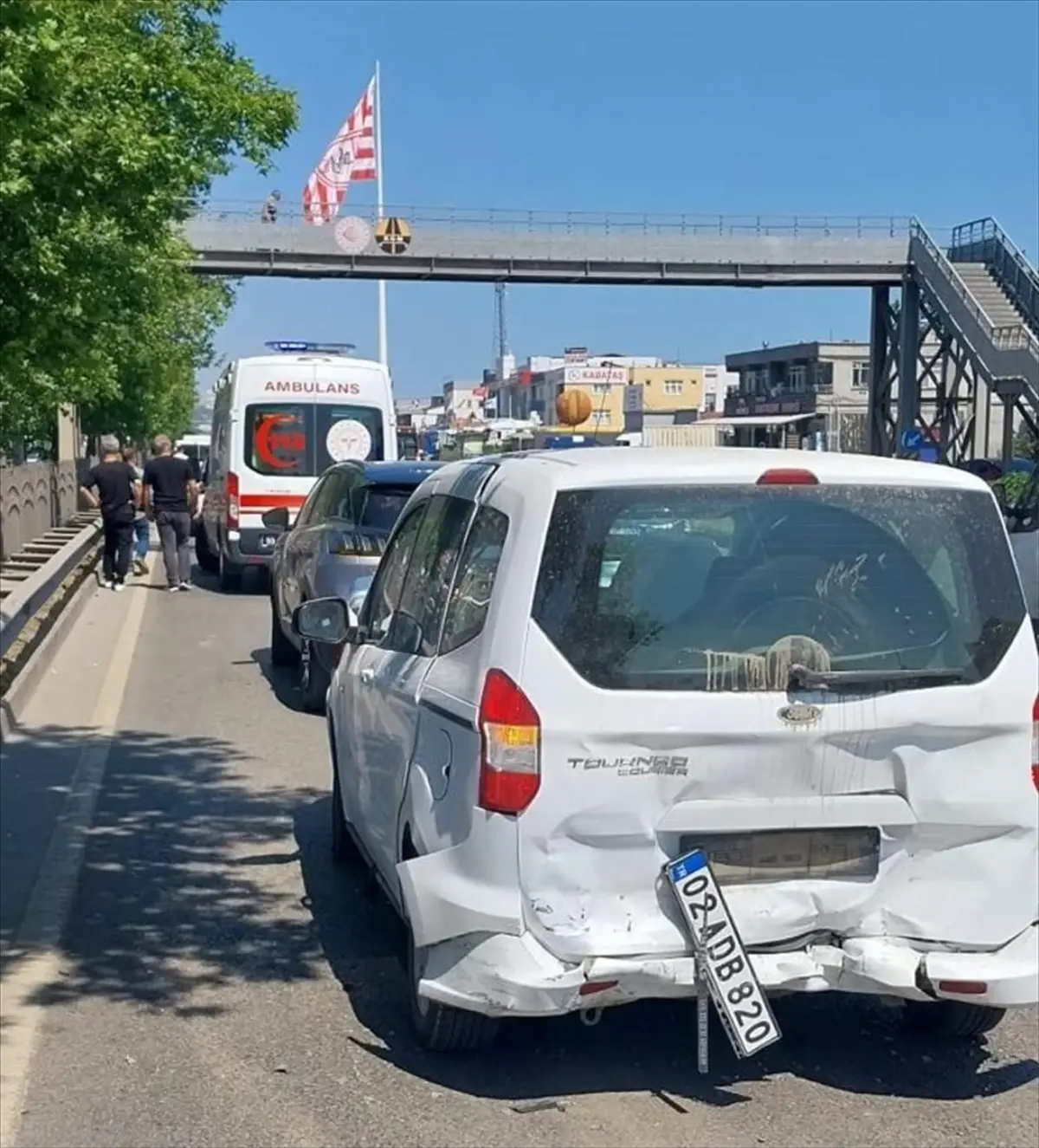 Samsun'da Trafik Kazasında 2 Kişi Yaralandı