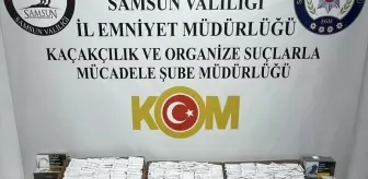 Samsun'da Kaçak Sigara Kağıdı Operasyonu: 48 Bin Makaron Ele Geçirildi