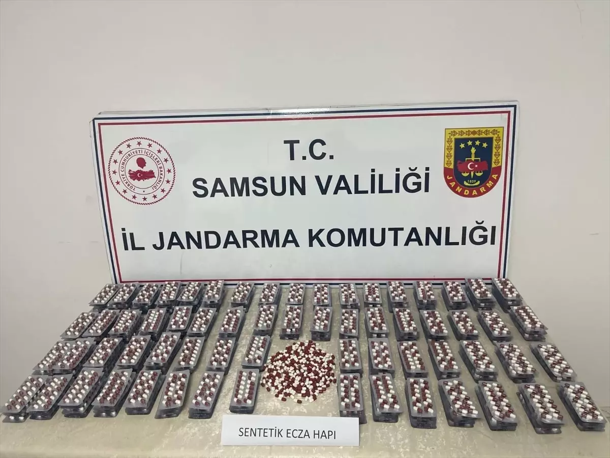 Samsun'da Uyuşturucu Operasyonu: 5 Bin 600 Hap Ele Geçirildi