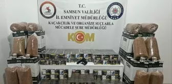 Samsun Terme'de 83 Bin Kaçak Makaron Ele Geçirildi