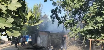 Samsun'un Alaçam ilçesinde Samanlık Yangını
