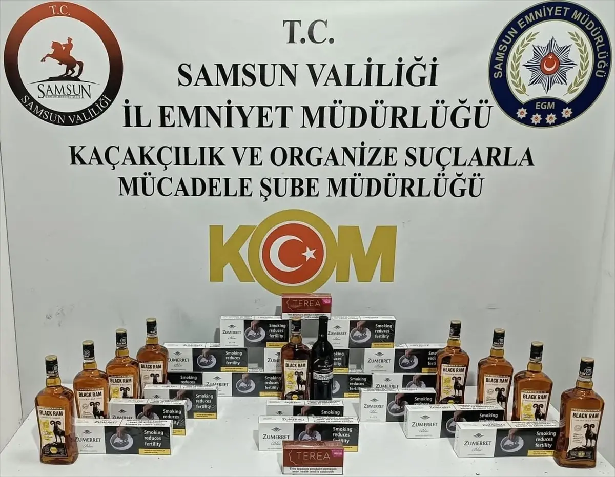 Samsun'da Kaçakçılık Operasyonu: 2 Gözaltı