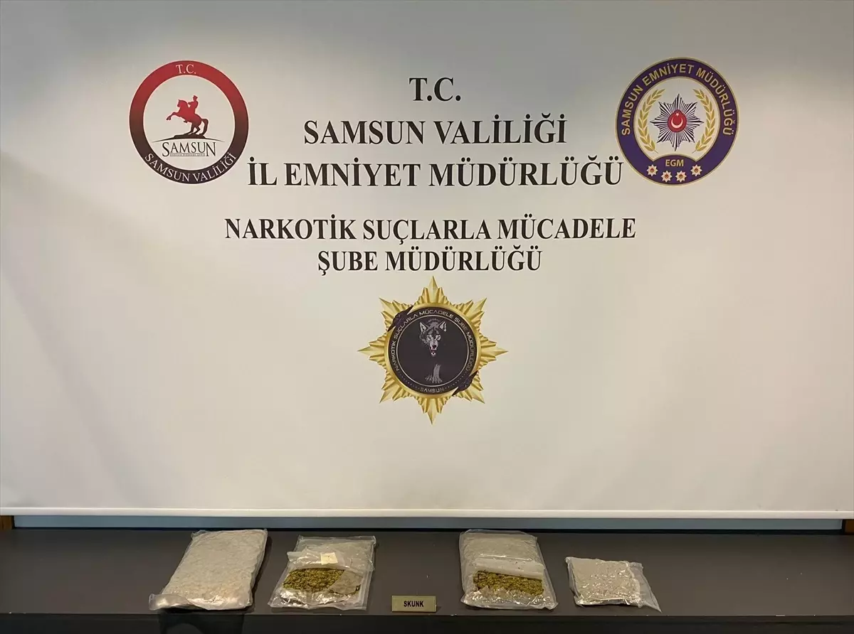 Samsun'da Uyuşturucu Operasyonu: 2 Kilo 150 Gram Skunk Ele Geçirildi