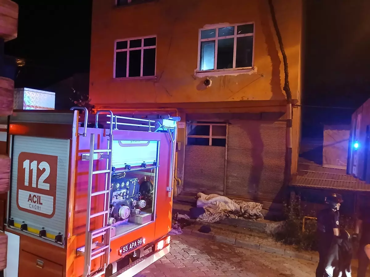 Samsun'da Yangında İki Kişi Yaralandı