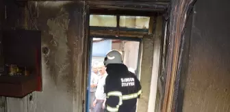 Samsun'da Yangın, İki Katlı Evde Hasar Oluştu