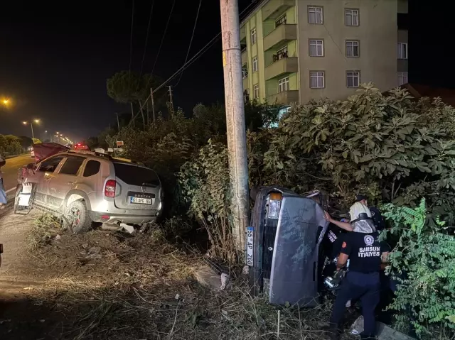 samsun da iki otomobilin carpistigi kazada 1 2 19018719 o
