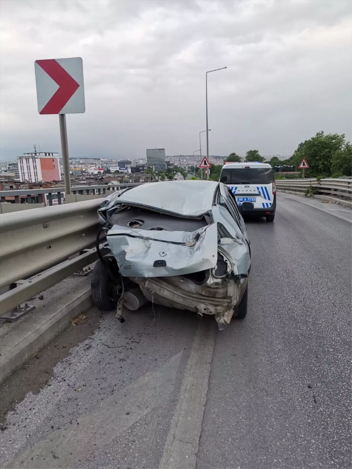 Samsun'da İki Otomobil Çarpıştı: 5 Yaralı