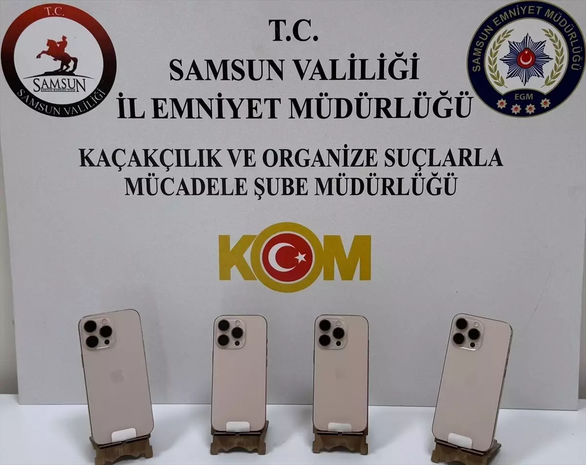 Samsun'da Kaçakçılık Operasyonu: 1 Gözaltı, 4 Cep Telefonu Ele Geçirildi