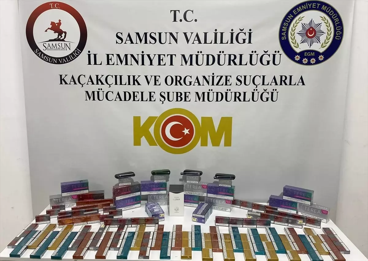 Samsun'da Kaçak Tütün ve Sigara Operasyonu: 4 Zanlı Yakalandı
