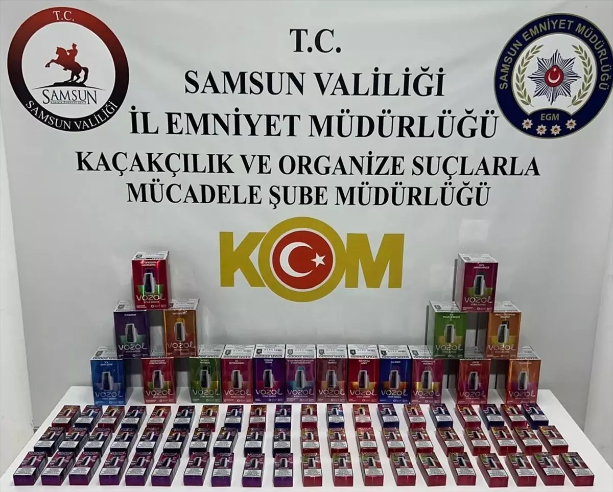 Samsun'da Gümrük Kaçağı Tütün Ürünleri Operasyonu