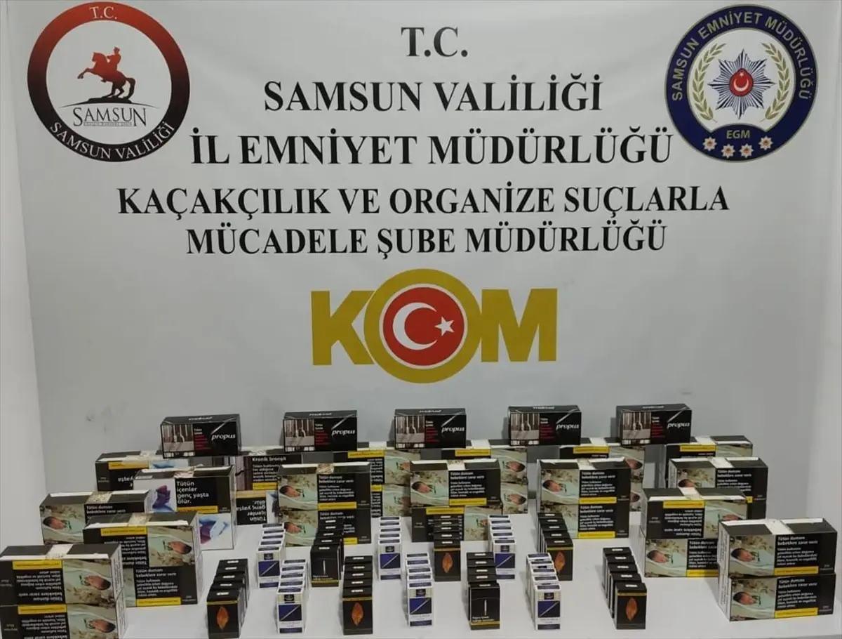 Samsun'da Kaçakçılık Operasyonu: 2 Gözaltı