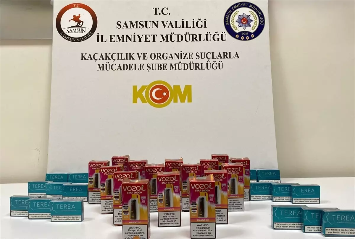 Samsun'da Gümrük Kaçağı Ürünlere Operasyon