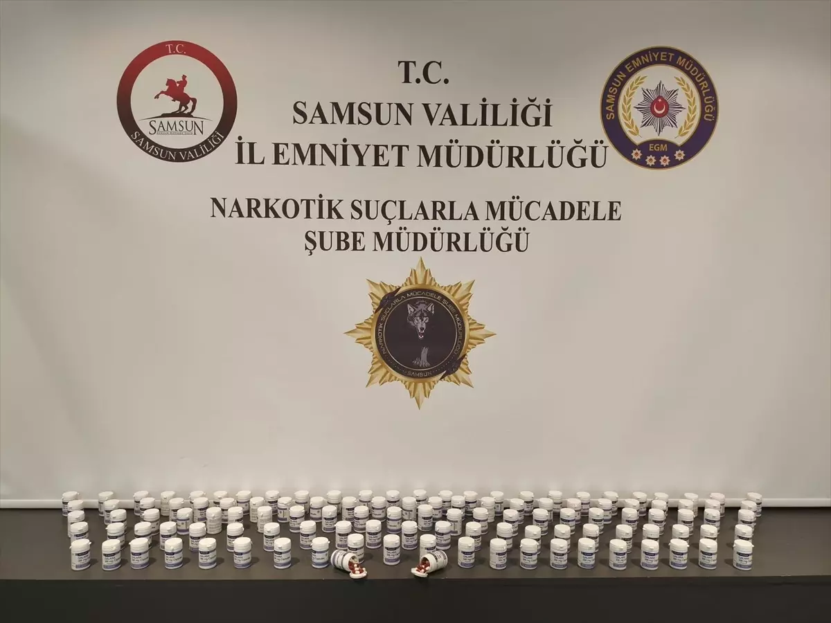 Samsun'da Uyuşturucu Operasyonu: 6 Bin 552 Hap Ele Geçirildi