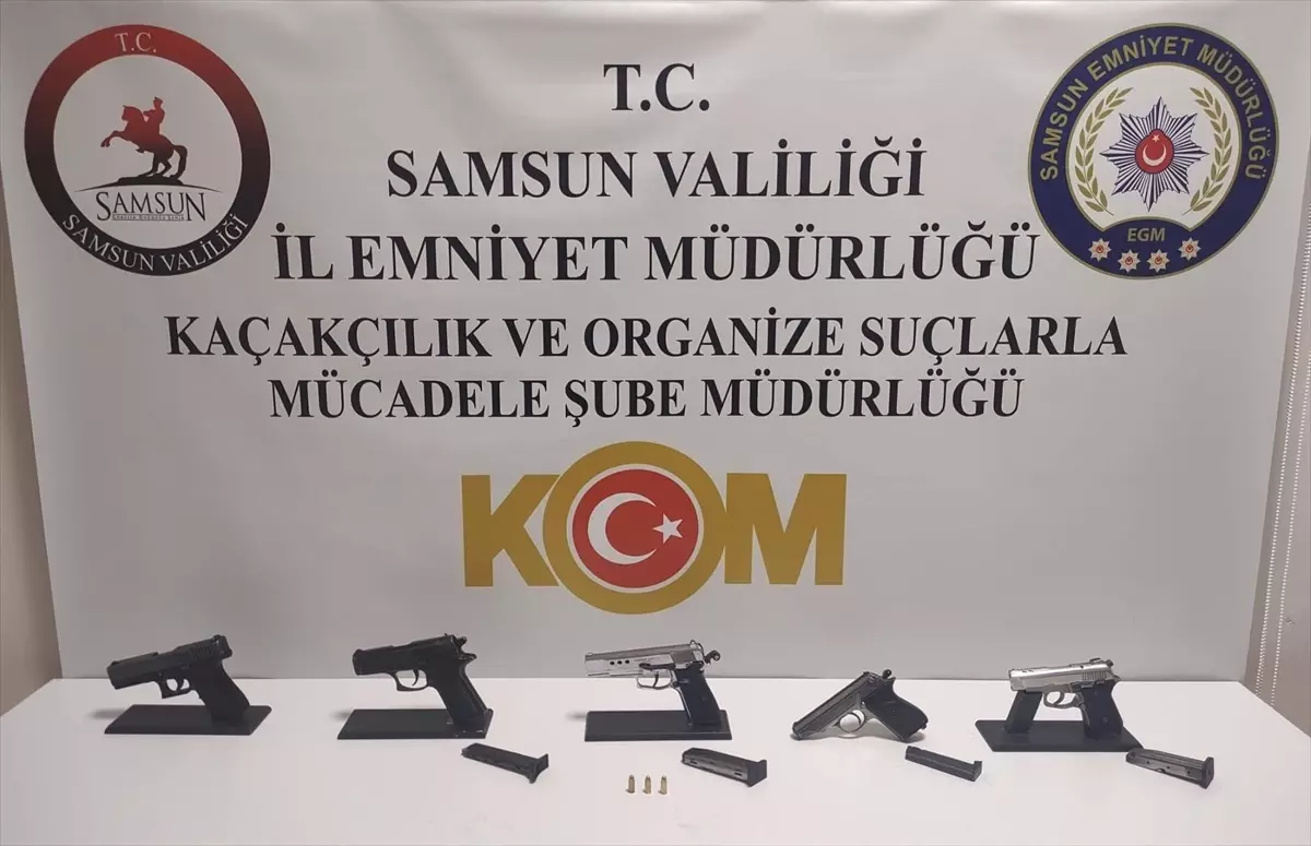 Samsun'da Kurusıkı Tabancaları Ateşli Silaha Dönüştüren İki Şüpheli Gözaltına Alındı