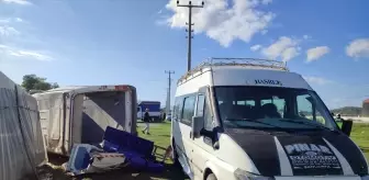 Minibüs Devrildi: Bir Kişi Hayatını Kaybetti, Bir Kişi Ağır Yaralı