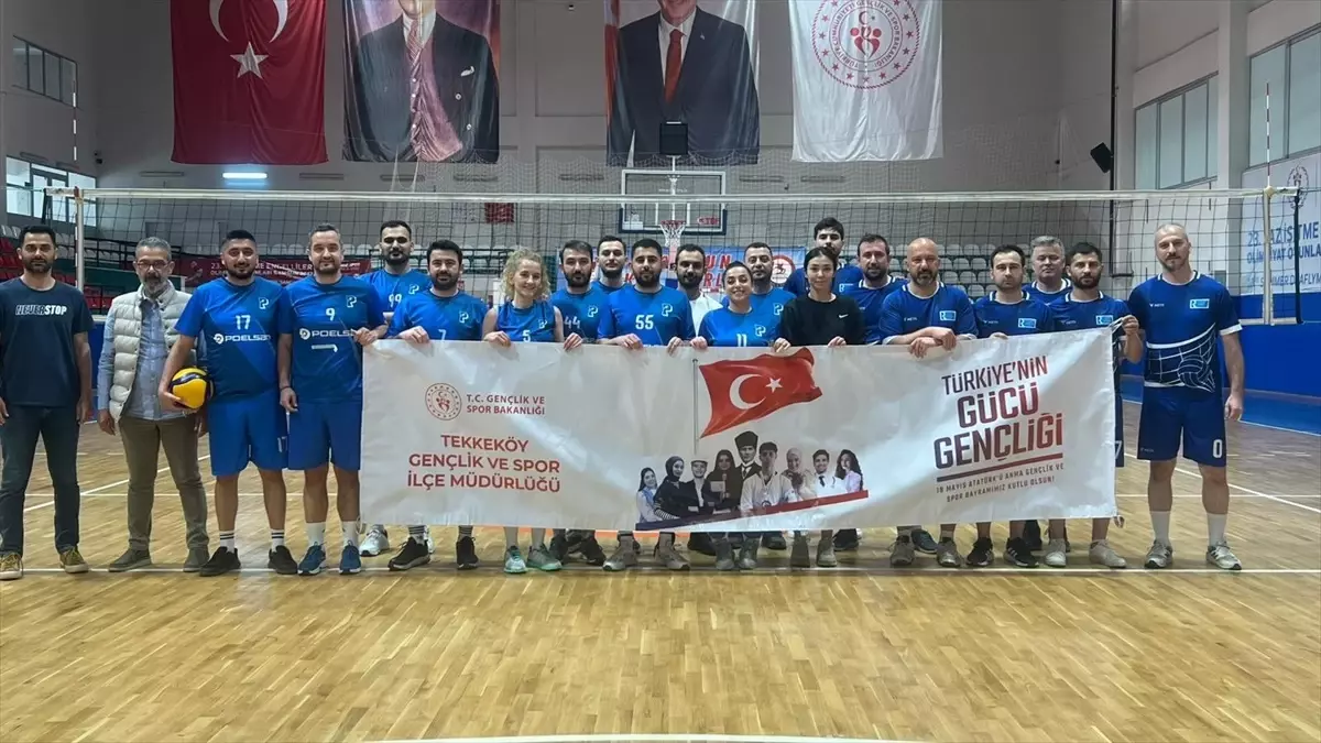 Samsun'da Organize Sanayi Bölgesi Voleybol Ligi Heyecanı