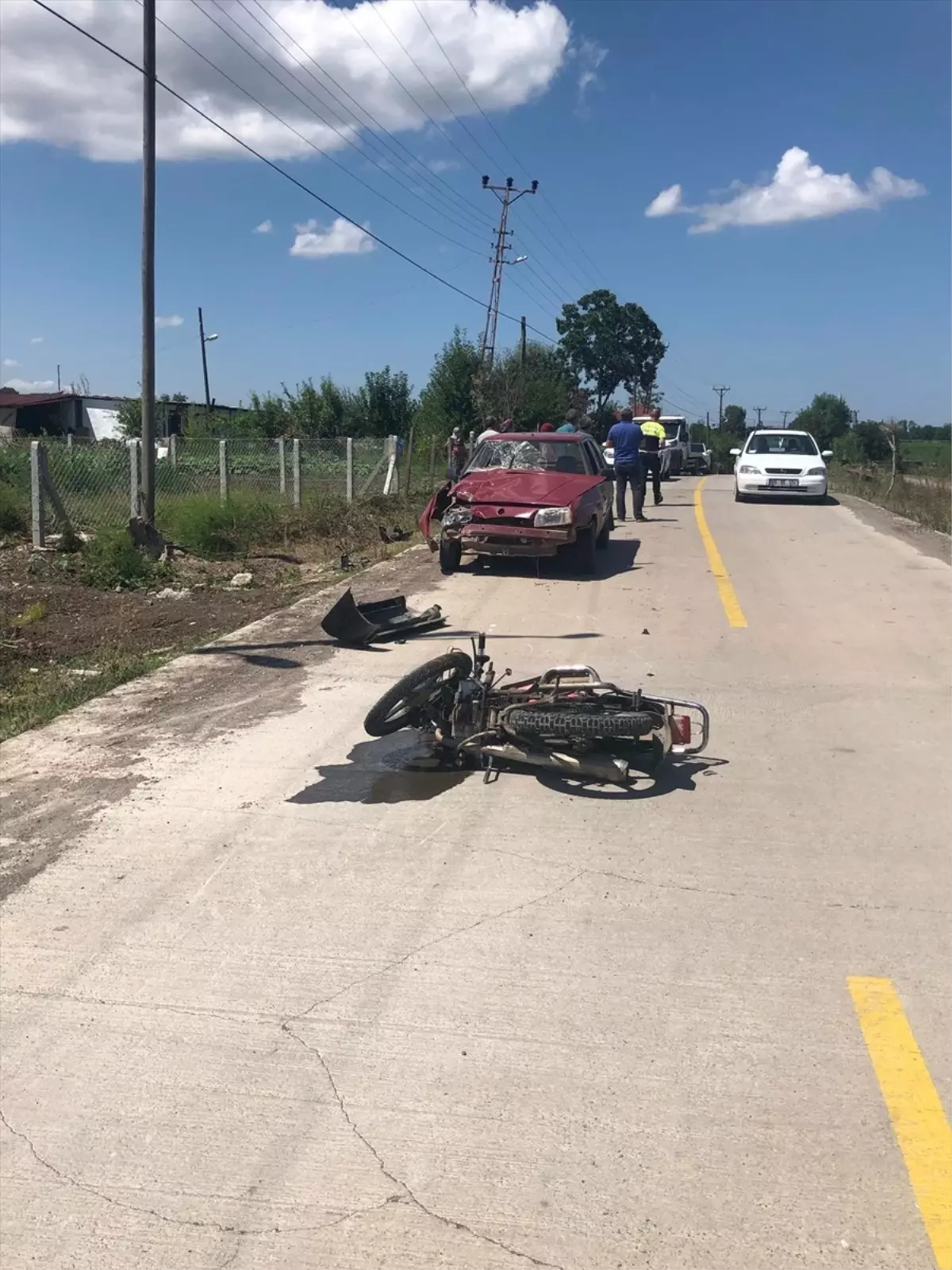 Samsun'da Motosiklet Kazası: Sürücü Hastaneye Kaldırıldı