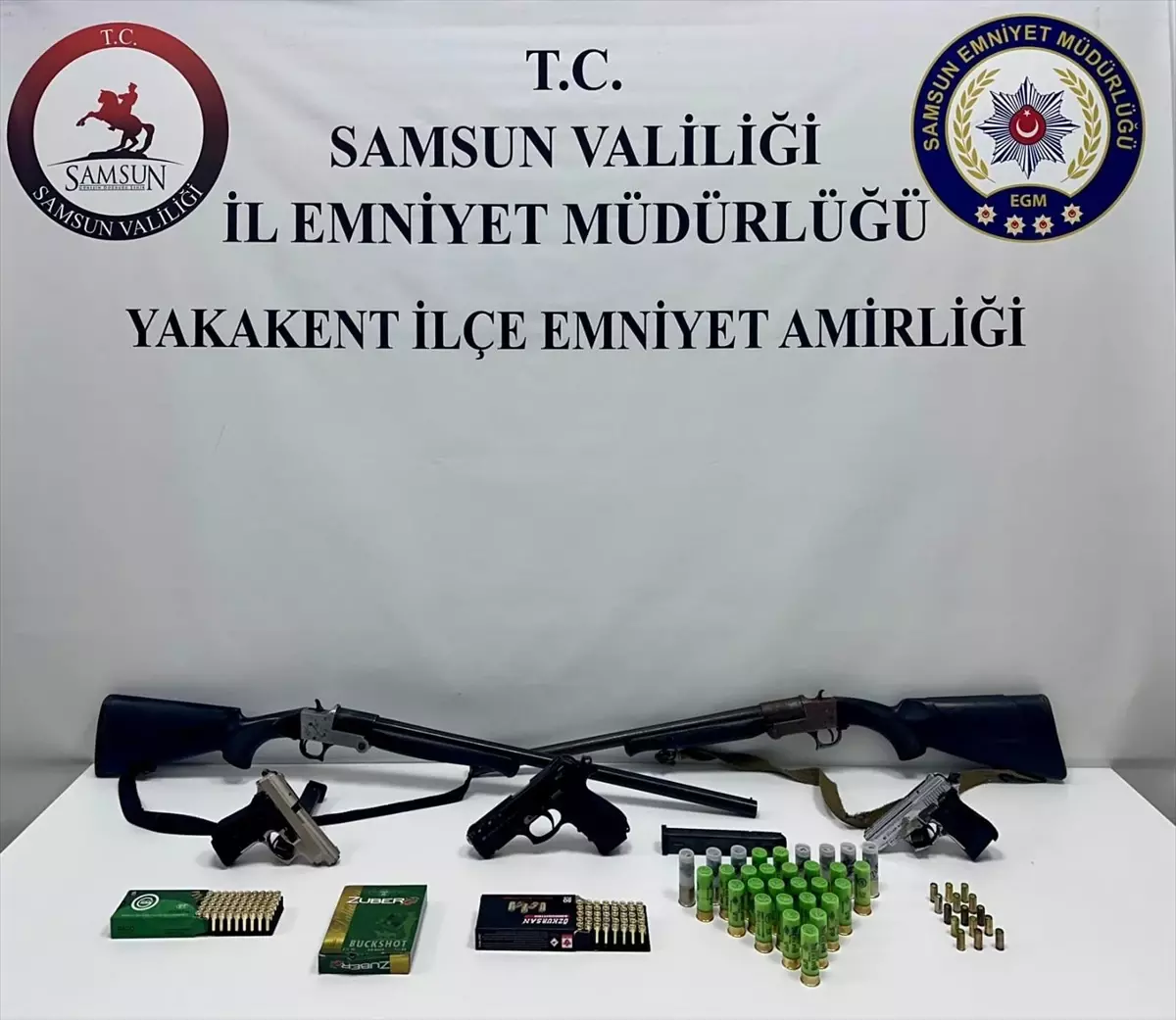 Samsun'da Ruhsatsız Silah Operasyonu: 3 Gözaltı