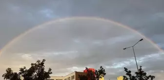 Samsun'da Sağanak Yağış Sonrası Gökkuşağı Görüntüleri