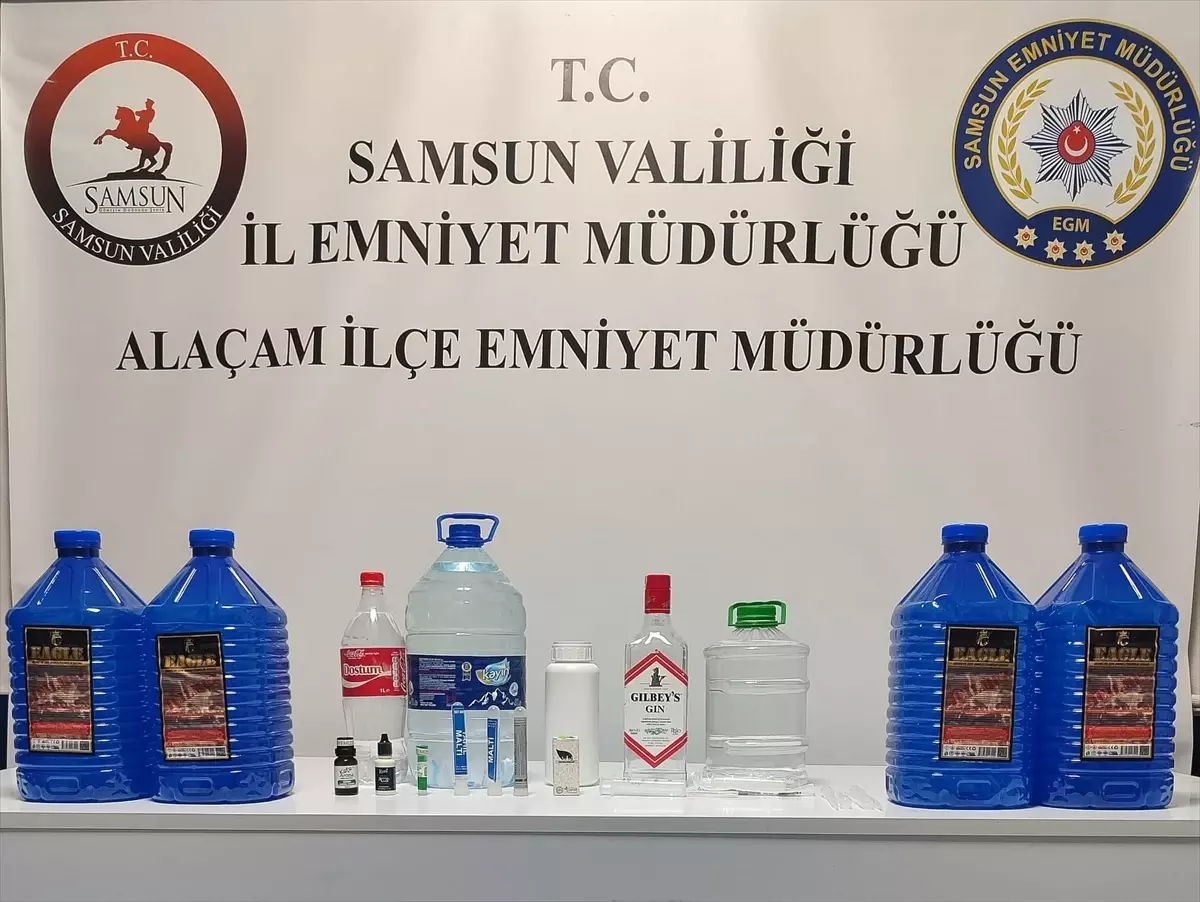 Samsun'da Sahte İçki Operasyonu: 1 Gözaltı