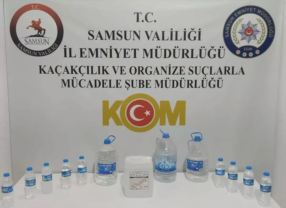 Samsun'da Sahte İçki Üreticisi Yakalandı
