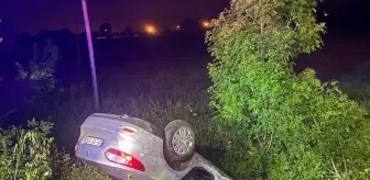 Bafra'da Otomobil Devrildi: Sürücü Yaralandı