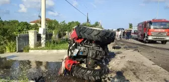 Samsun'da Tırın Çarptığı Traktör Sürücüsü Hayatını Kaybetti