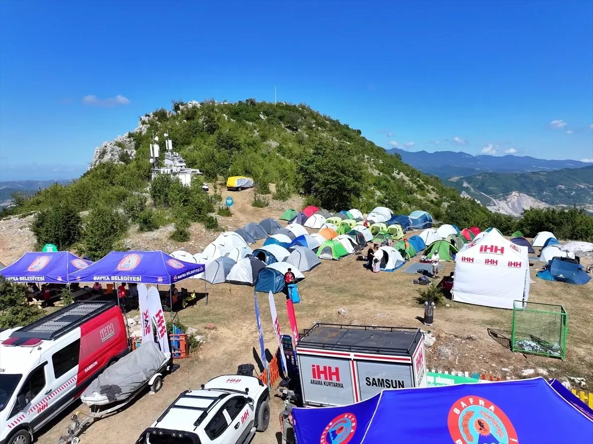 Bafra'da Uluslararası Kapıkaya Doğa Sporları ve Kültür Festivali Başladı